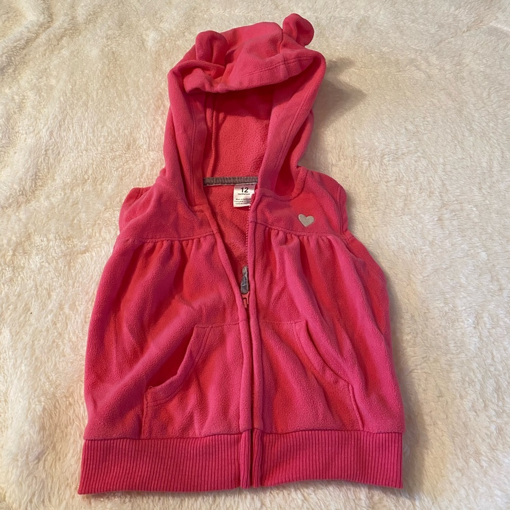 Carter’s Girl Fleece Vest Size 12m
